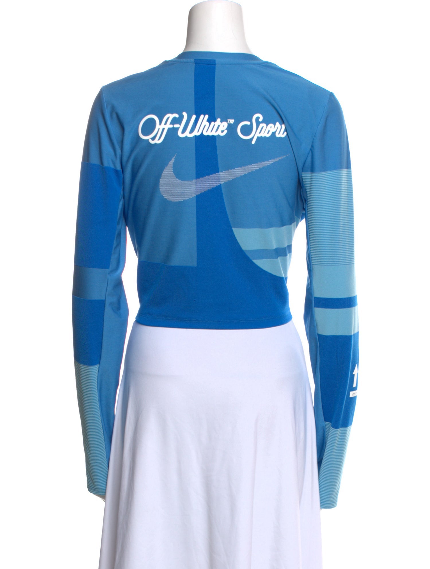 Off-White x Nike NRG 'Easy Run' Graphic Print Crop Top